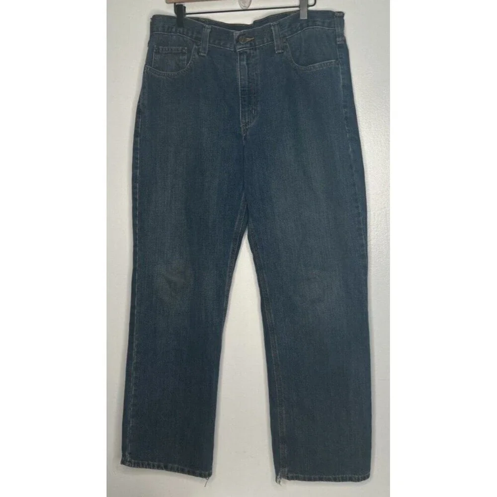 Carhartt Jeans Mens 36x30 Relaxed Fit 1018 Workwear Durable Distressed See pics